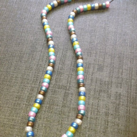 Pepperjack Beaded Jade Cross Necklace - Picture 3 of 4